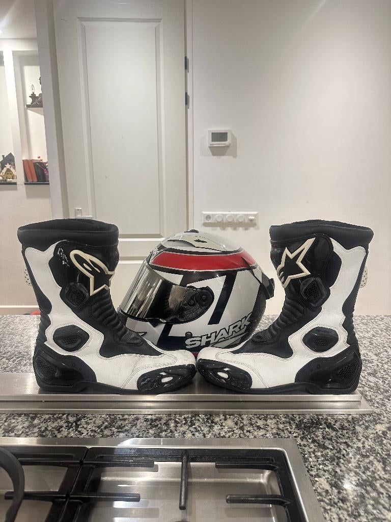 Alpinestars motorschoenen laarzen zwart-wit, Dames, Ophalen of Verzenden, Alpinestars, Laarzen