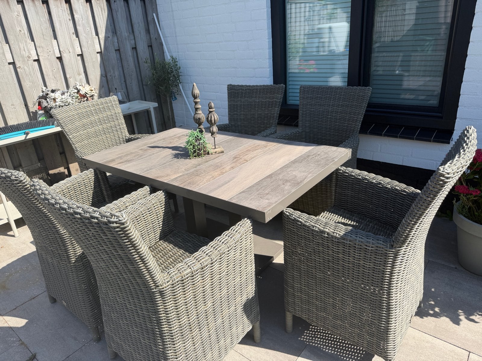 Royal Seasons dinning/lounge set 6 personen, Ophalen, Eettafel, 6 zitplaatsen, Zo goed als nieuw