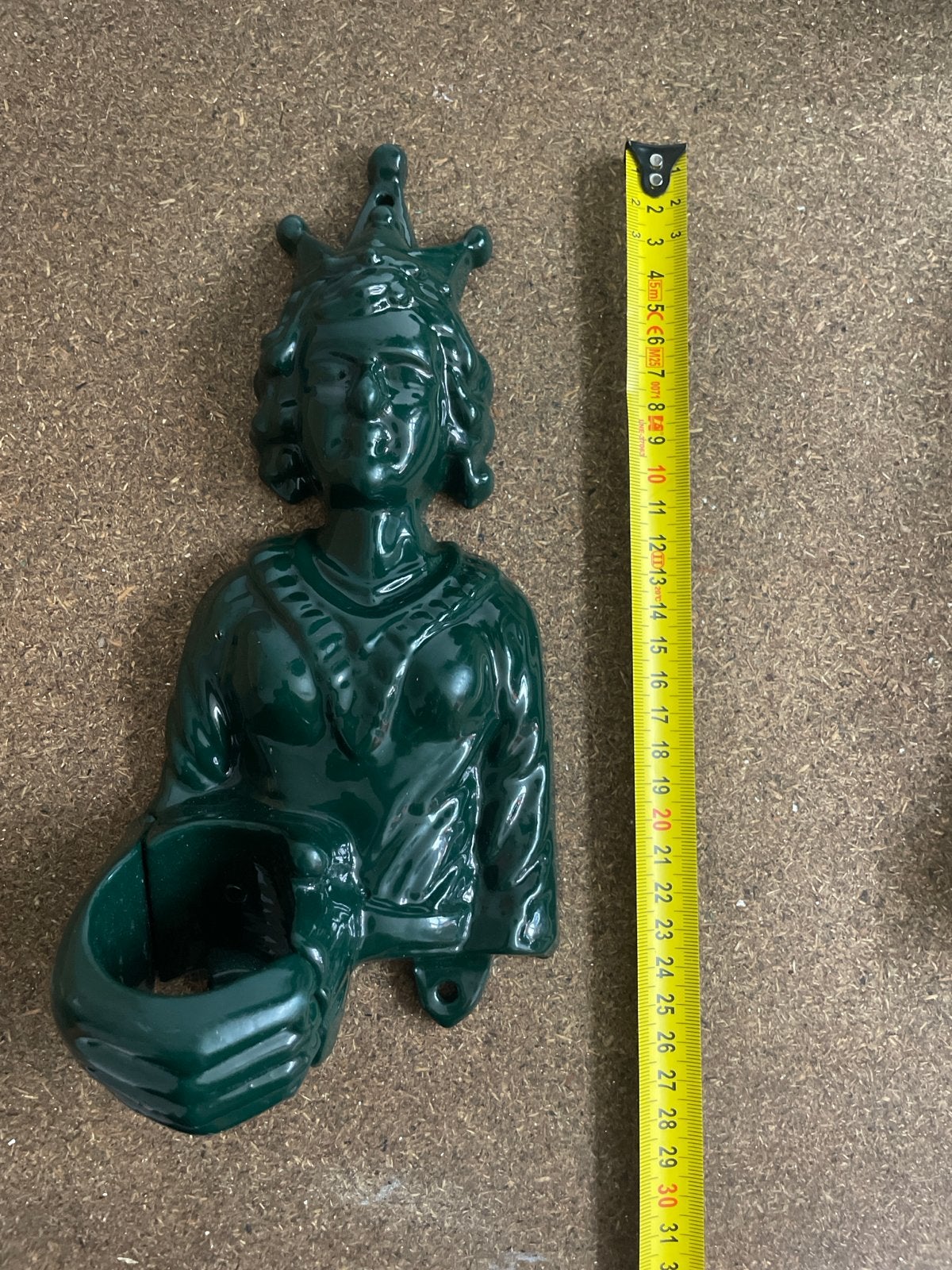 Vlaggenstokhouder ijzer Koningin, Groen, Vintage, Nieuw, Ophalen of Verzenden