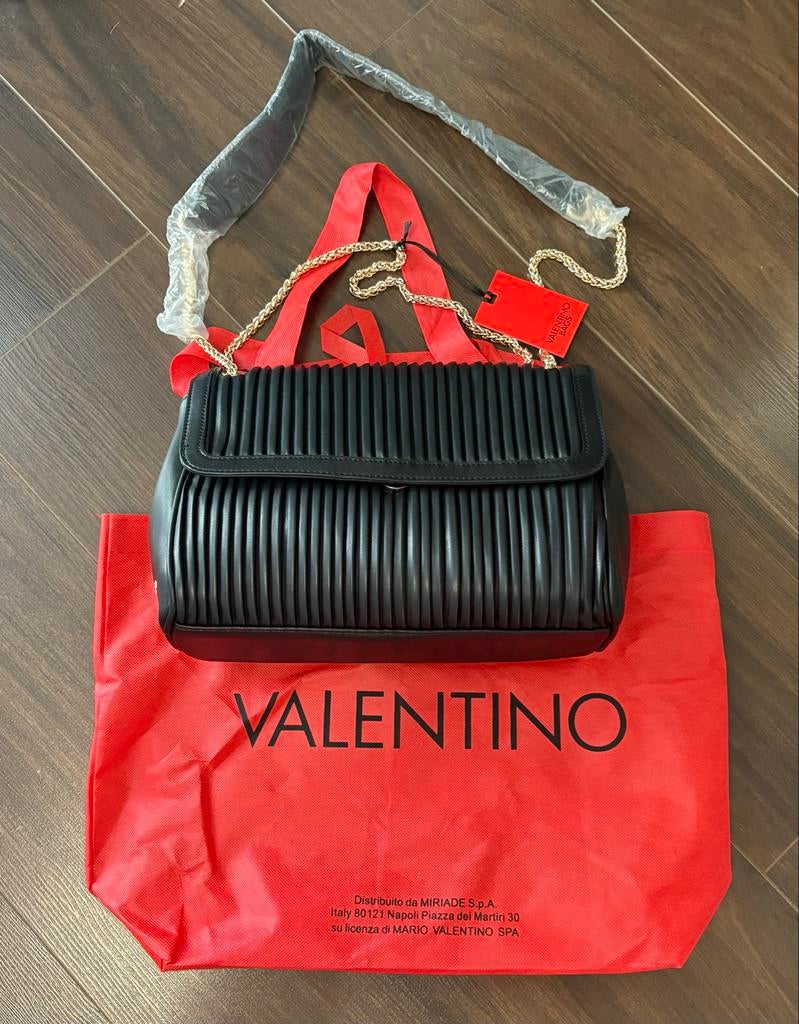 Valentino Handtas Zwart - Nieuw met labels, Ophalen, Nieuw, Zwart, Handtas