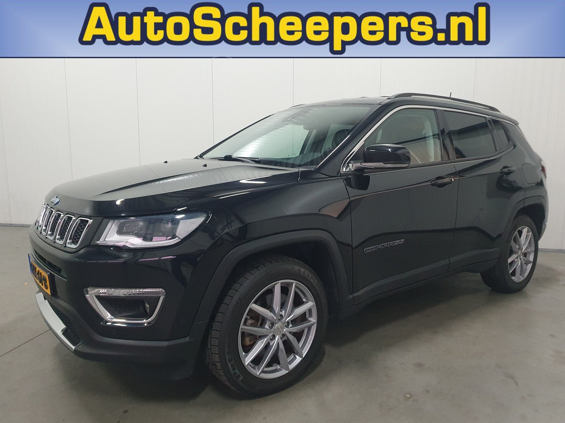 Jeep Compass 4xe 190 Plug-in Hybrid Electric Limited Busines, Auto's, Automaat, Automatische klimaatregeling, Euro 6, Leder en Stof