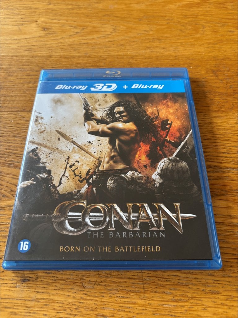 Blu-ray Conan the Barbarian - 3D + 2D Versie - NL-Uitgave, Ophalen of Verzenden, Gebruikt, Actie