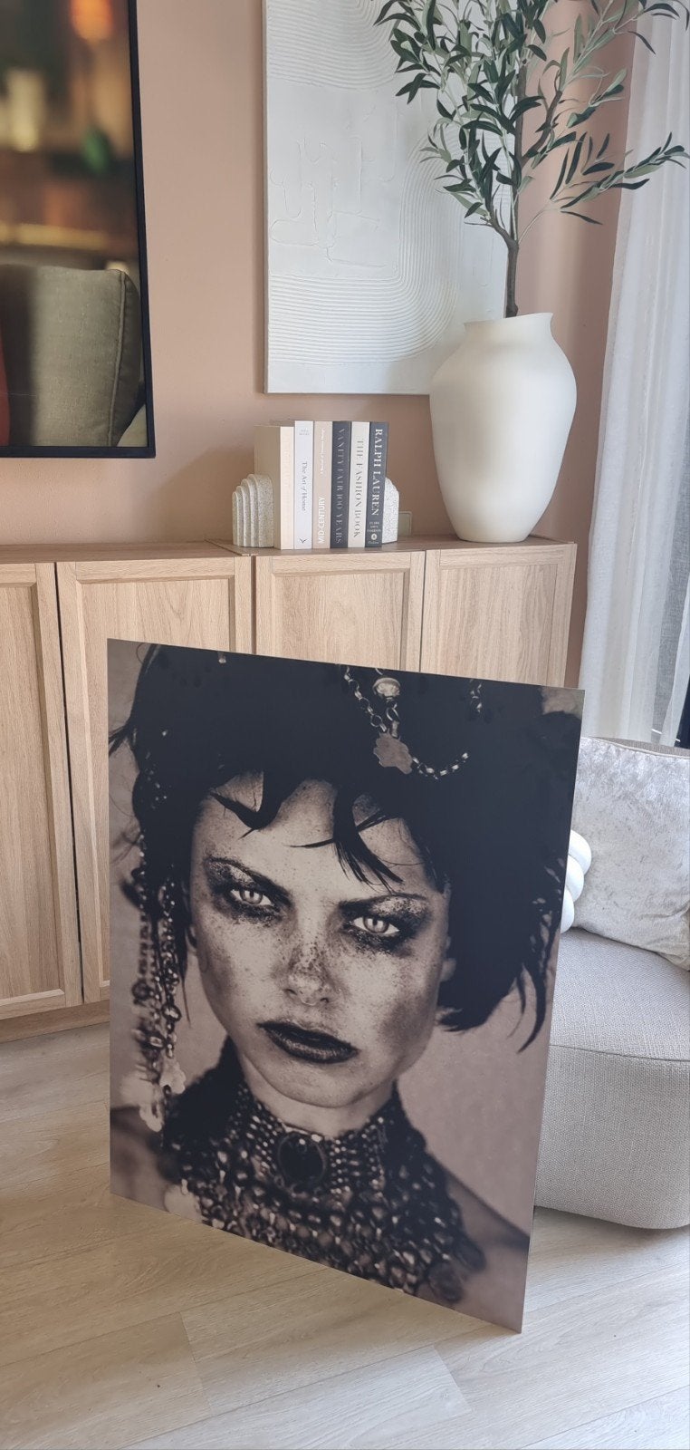 Dibond schilderij Bonne The Face van Marc Lagrange, Huis en Inrichting, Ophalen, Zo goed als nieuw, Schilderij