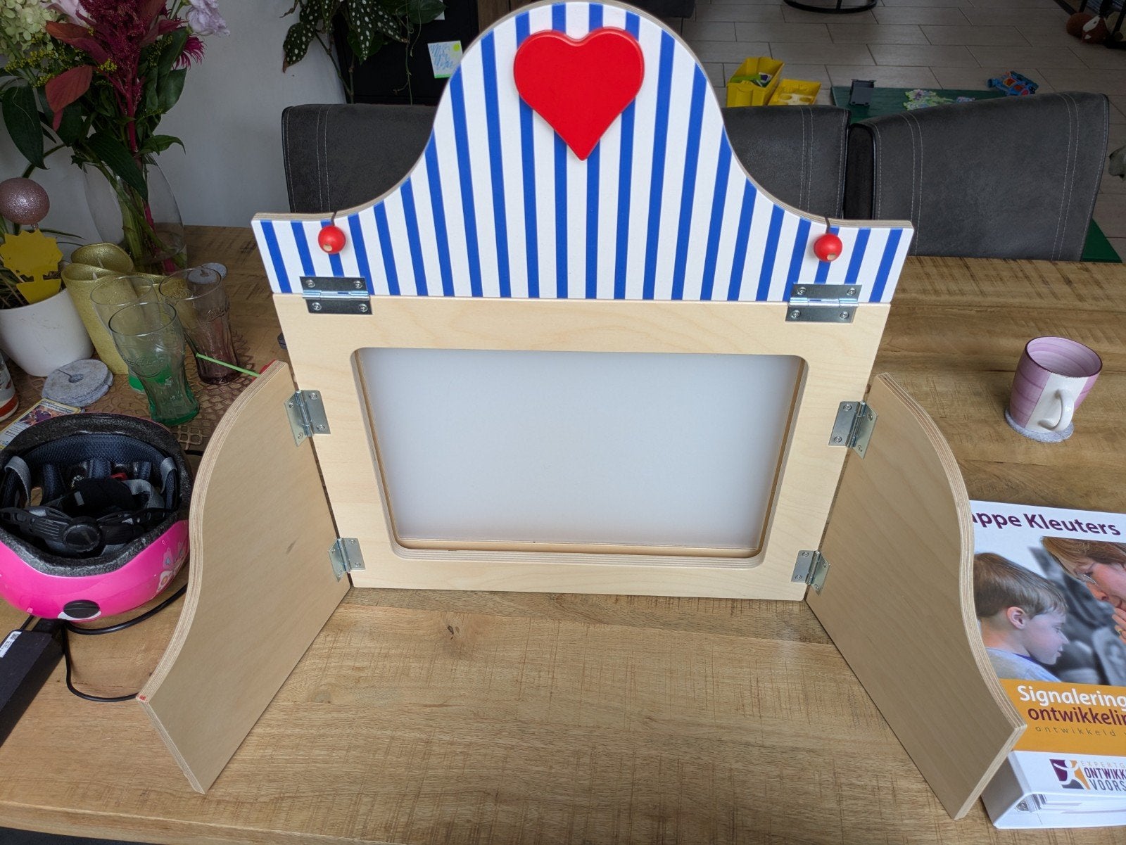 Educatief Verteltheater van Educo - Houten Speelgoed, Ophalen, Zo goed als nieuw, Taal en Lezen