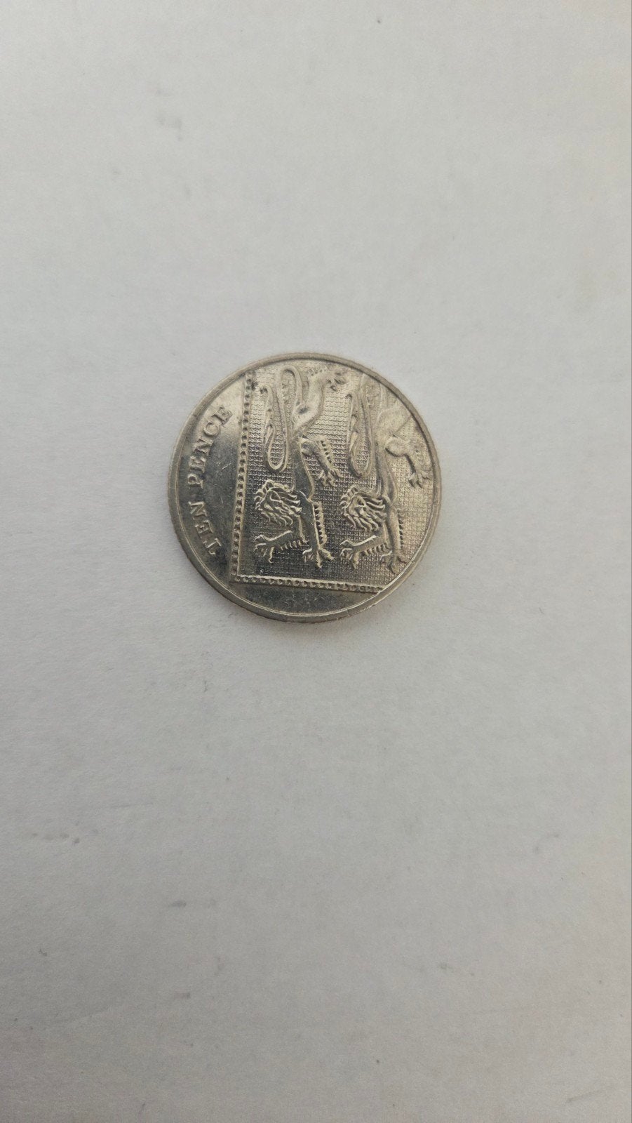 Britse 10 Pence munt 2014 - Koningin Elizabeth II, Ophalen of Verzenden, Overige landen, Losse munt