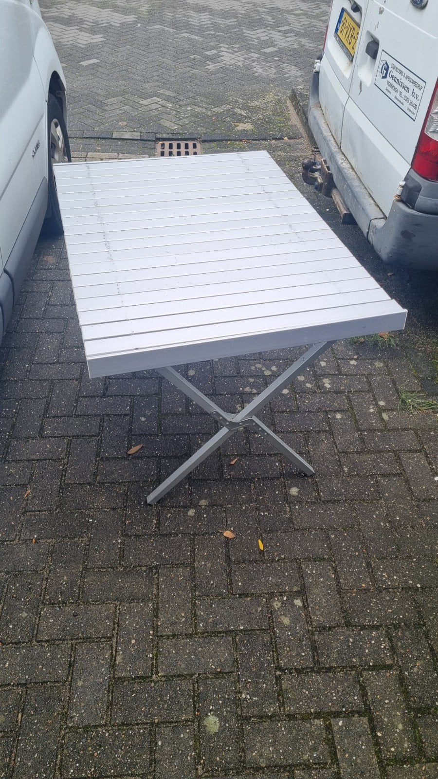 Opvouwbare campingtafel - Ideaal voor onderweg!, Ophalen, Gebruikt, Campingtafel