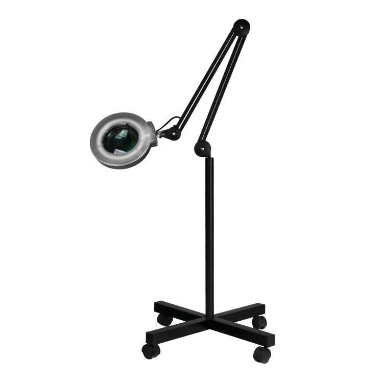 Loeplamp met rolstatief - zwart nieuw, Ophalen of Verzenden, Nieuw