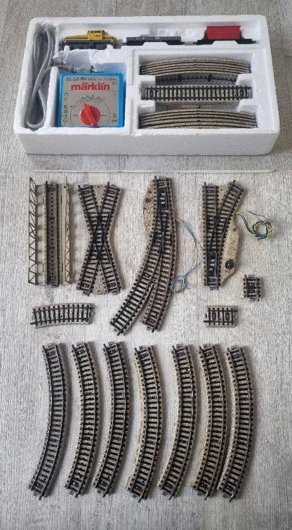 Marklin uitgebreide beginset - NS locomotief met verlichting, Wisselstroom, Analoog, Ophalen of Verzenden, Märklin