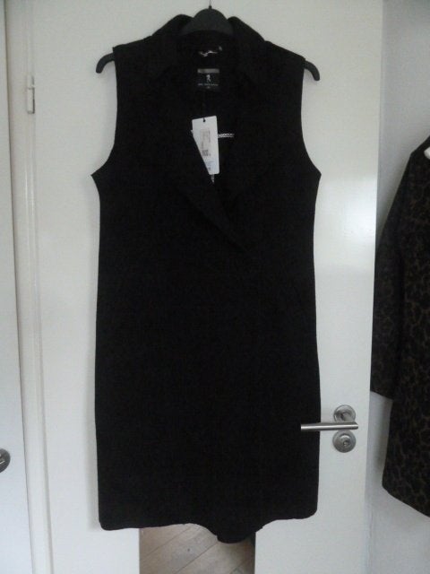 lang zwart gilet maat 38-40, Maat 38/40 (M), Summum, Zwart, Nieuw