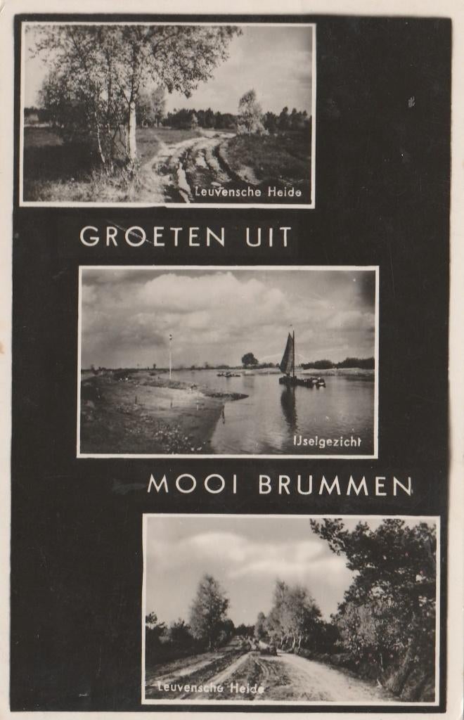 BRUMMEN Leuvensche Heide IJssel Groeten 1942, Verzenden, 1940 tot 1960, Gelopen, Gelderland