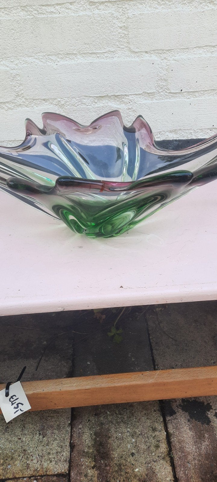 Mooie glazen murano schaal, decoratief object, Ophalen of Verzenden