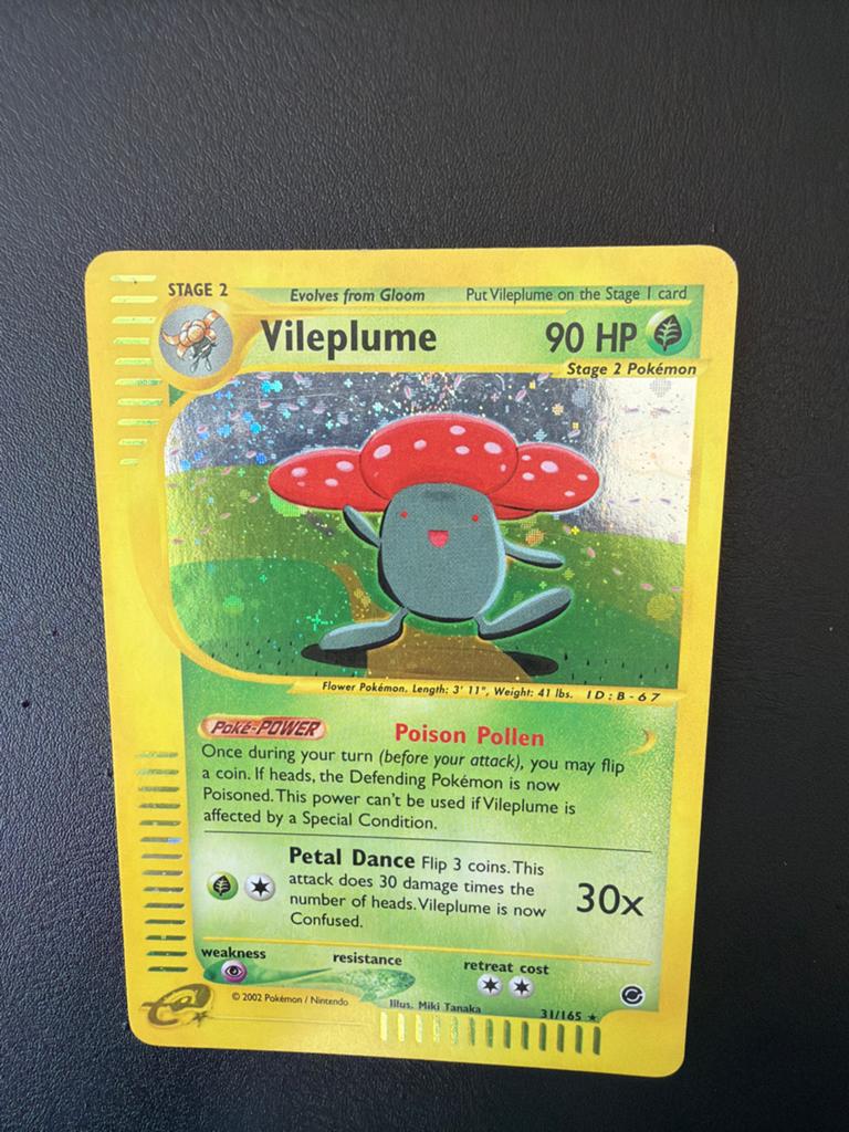 Vileplume Pokémon Kaart 31/165 exc, Hobby en Vrije tijd, Verzamelkaartspellen | Pokémon, Ophalen, Gebruikt, Losse kaart