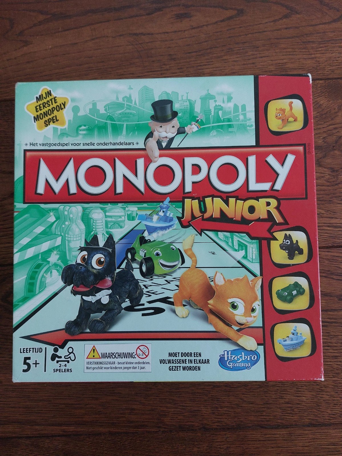 Monopoly Junior bordspel, Drie of vier spelers, Ophalen of Verzenden, Zo goed als nieuw, Hasbro
