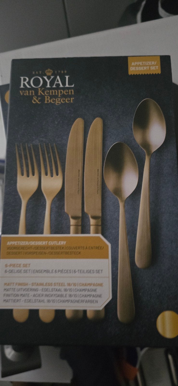 Royal van Kempen & Begeer Bestekset Champagne, Huis en Inrichting, Keuken | Bestek, Ophalen of Verzenden