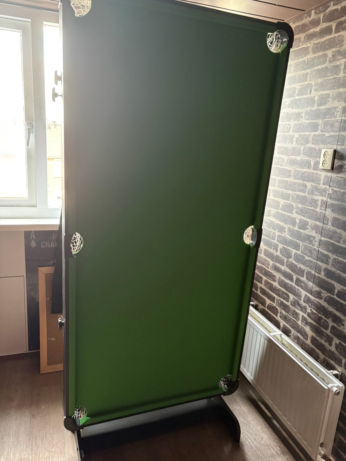 Pooltafel inklapbaar, Ophalen, Zo goed als nieuw, Pooltafel
