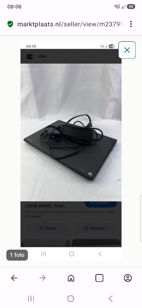 Dell Chromebook P22T001 – 11.6" HD Touch, Computers en Software, Chromebooks, 4 GB of minder, Qwerty, Ophalen of Verzenden, Dell