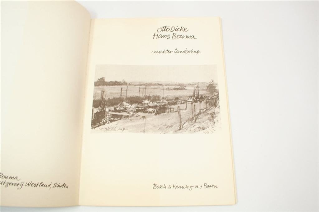 Nuchter Landschap — Kunstboek Otto Dicke, Hans Bouma 1979, Ophalen of Verzenden, Gelezen