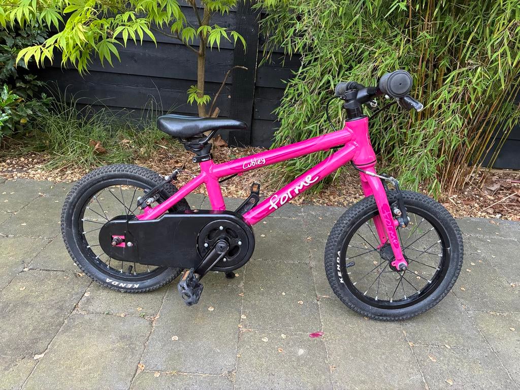 Woom 2 lookalike (Forme cubley) 14 inch kinderfiets, Fietsen en Brommers, Fietsen | Kinderfietsjes, Ophalen, Gebruikt, Velgrem