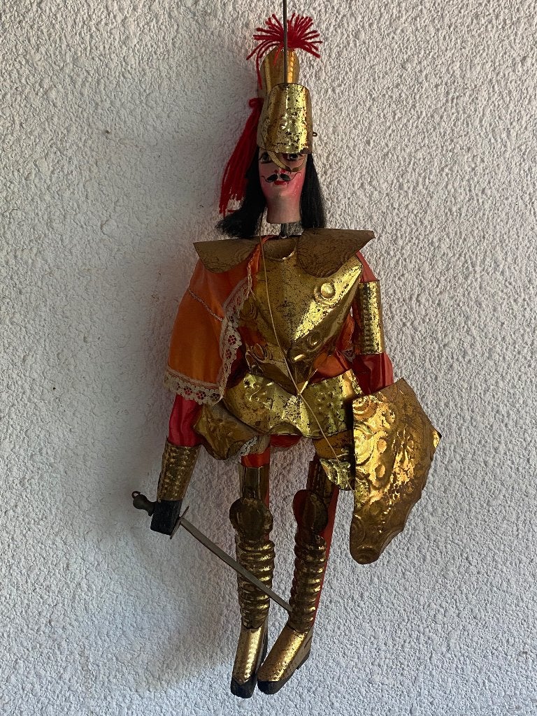 Vintage marionetpop Siciliaanse ridder, Ophalen of Verzenden