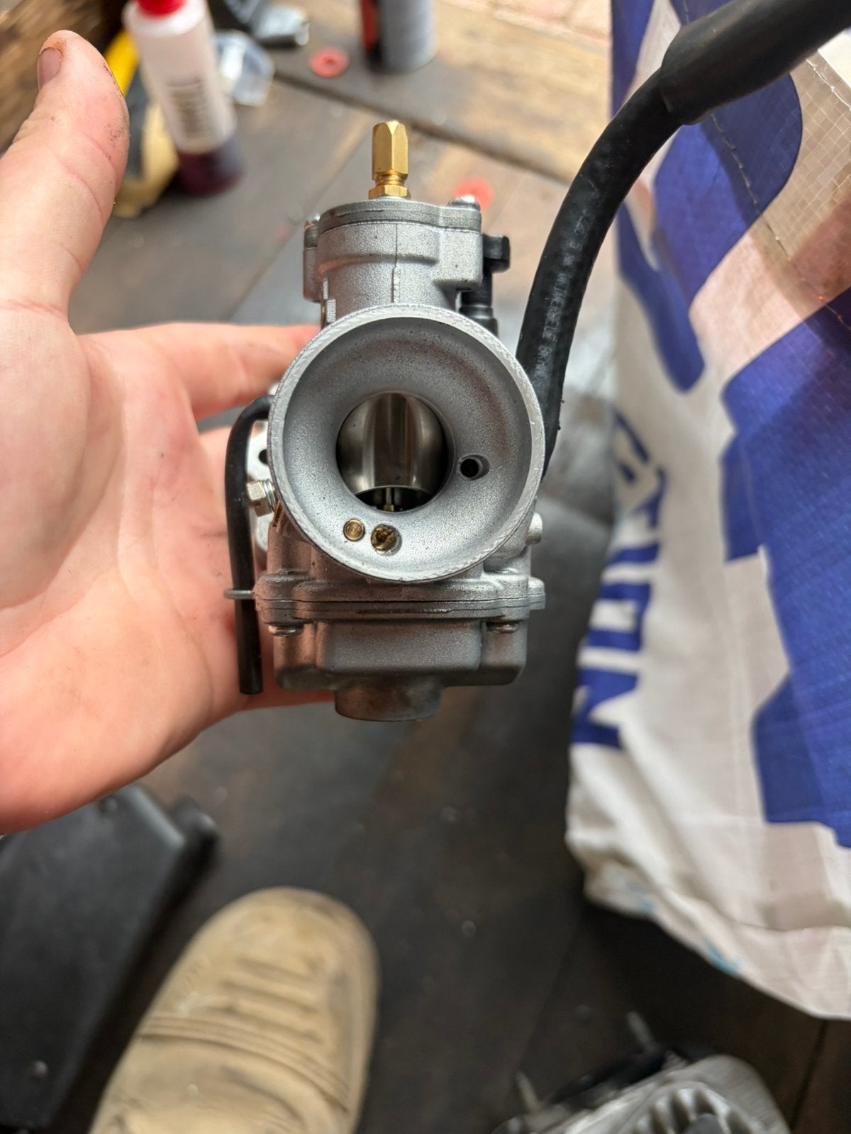 Polini cp 23 met draaibaar spruitstuk, Ophalen, Zo goed als nieuw, Carburateur