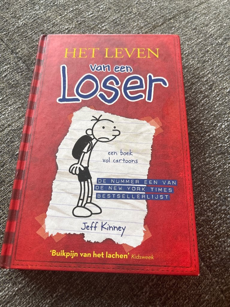 Het leven van een loser, buikpijn van het lachen, Jeff Kinney, Ophalen of Verzenden, Zo goed als nieuw, Fictie