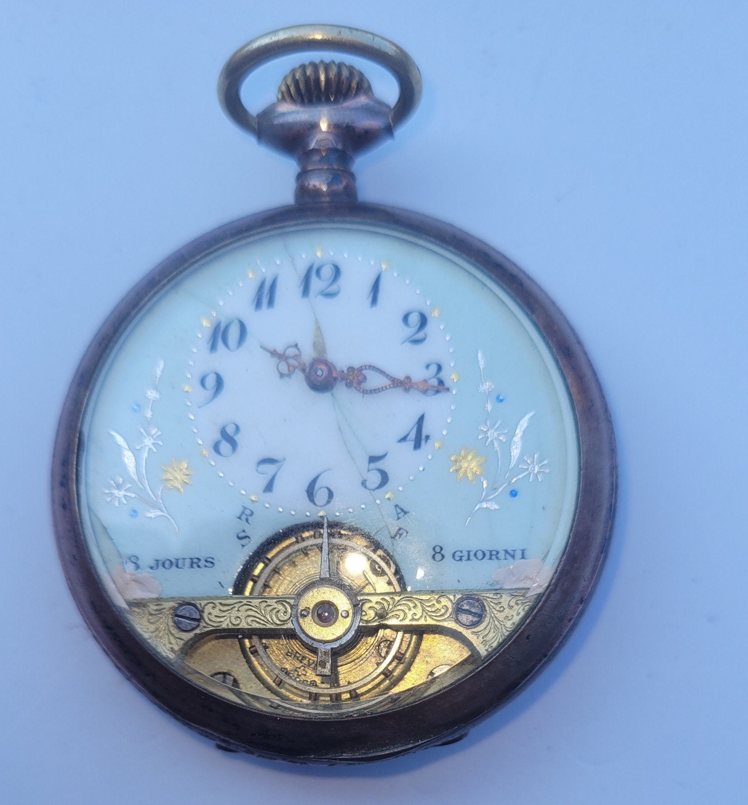 ZWITSERS ZAKHORLOGE ZILVER, Sieraden, Tassen en Uiterlijk, Horloges | Antiek, Ophalen of Verzenden, Zilver, Overige merken