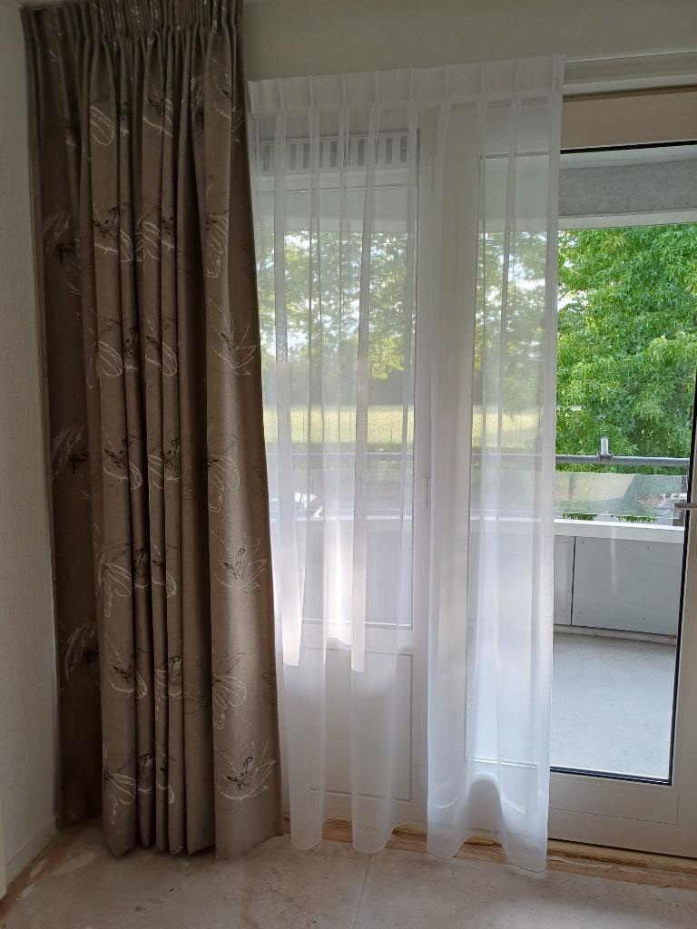 Gordijnen en vitrage, Huis en Inrichting, Stoffering | Gordijnen en Lamellen, Ophalen, Zo goed als nieuw, 200 cm of meer, 200 cm of meer