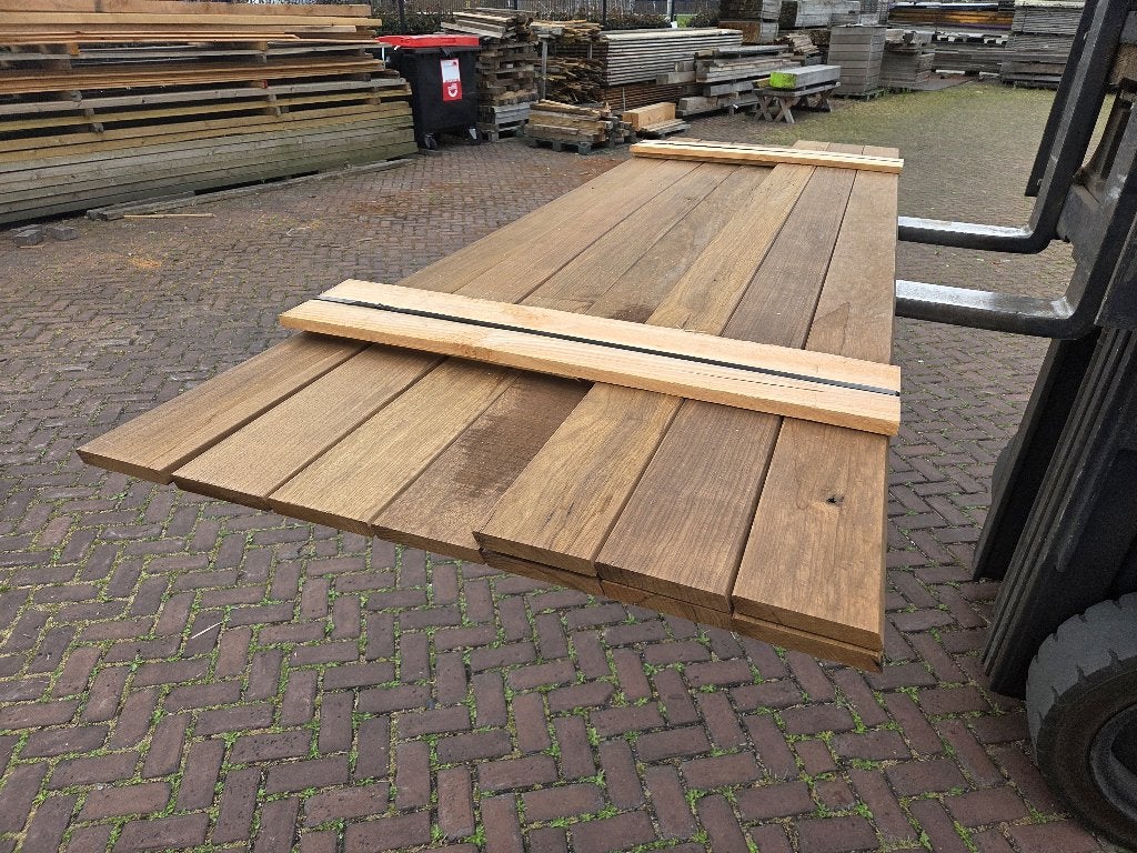 Hardhouten Rhombus profiel 2.0x13.0 cm - nr: HP366, Tuin en Terras, Palen, Balken en Planken, Ophalen, Planken, Nieuw, Hardhout