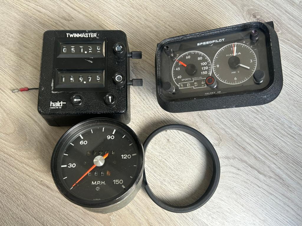 Twinmaster speedpilot rally meters Porsche 901 911, Verzenden, Gebruikt, Porsche