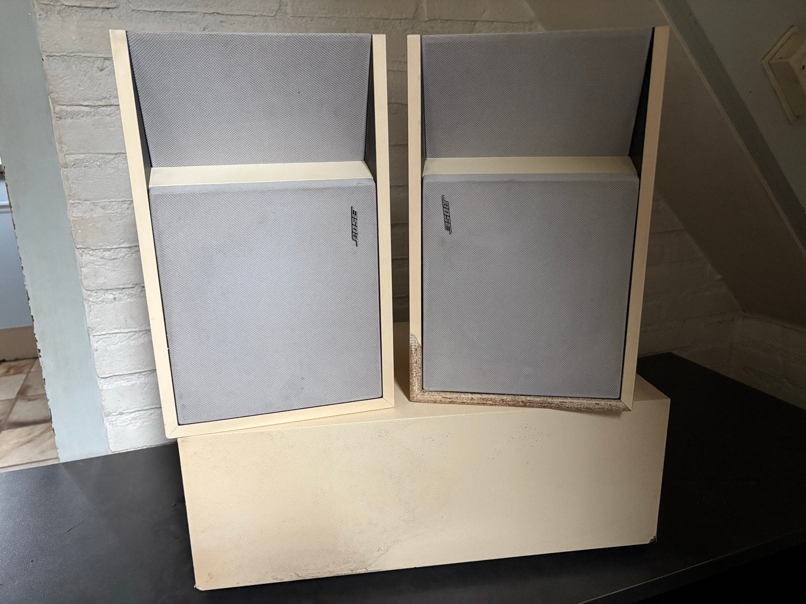 Bose Acoustimass 5 Series I speakerset - Vintage geluid, Audio, Tv en Foto, Luidsprekers, Ophalen, Gebruikt, Speakerset, Bose