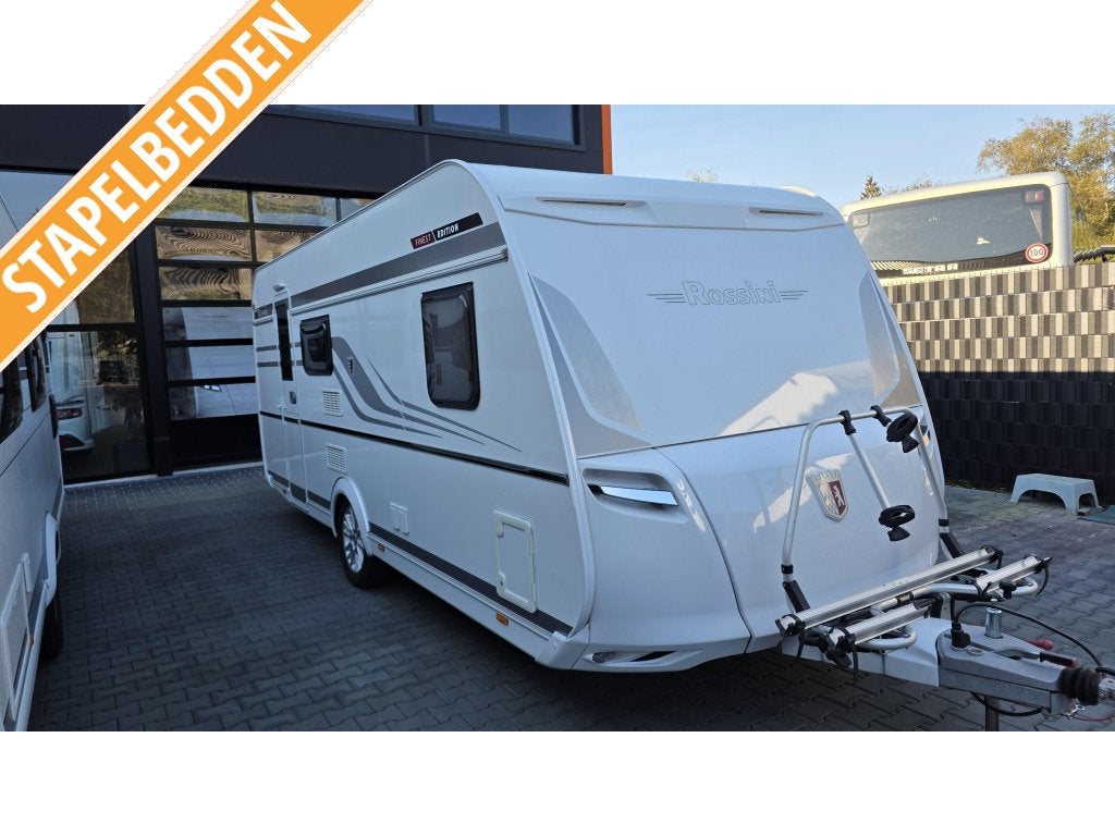 Tabbert Rossini 520 DM Mover,Tent,Fietsendrager, Dwars-stapelbed, Tabbert, Bedrijf, Treinzit