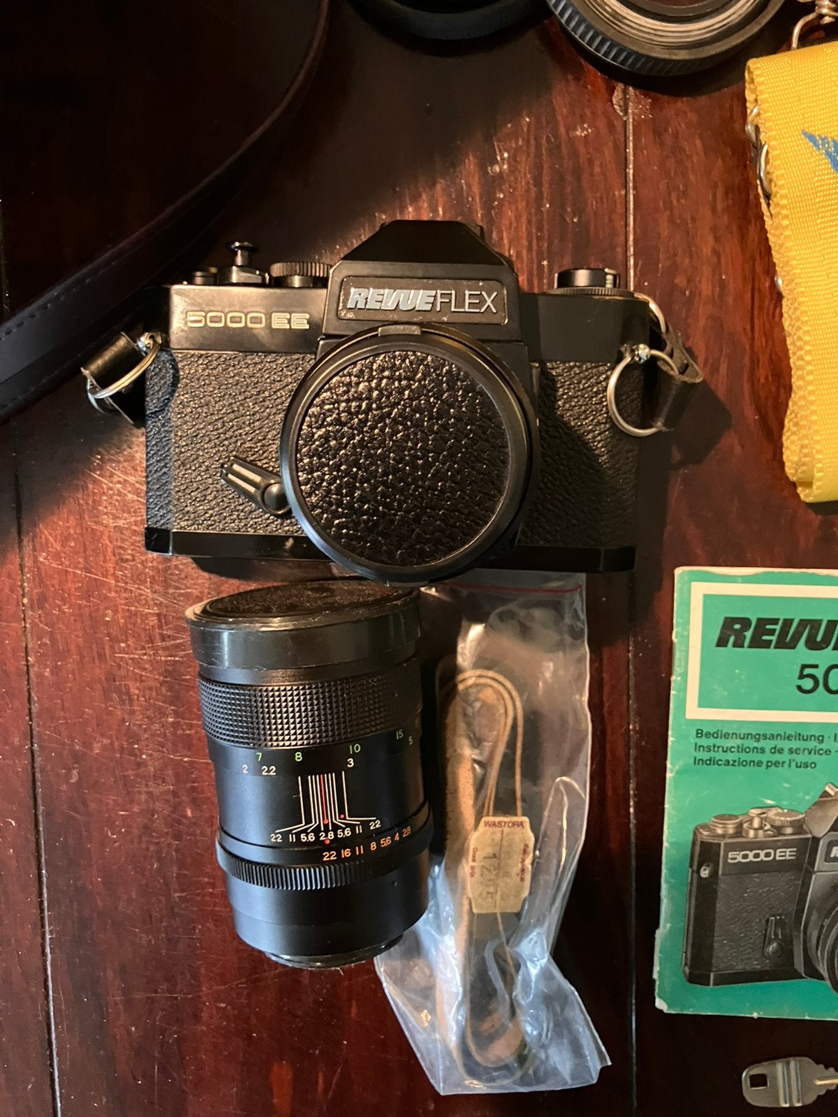 Revueflex 5000 EE, vintage, Ophalen of Verzenden, Gebruikt, Spiegelreflex, Overige Merken