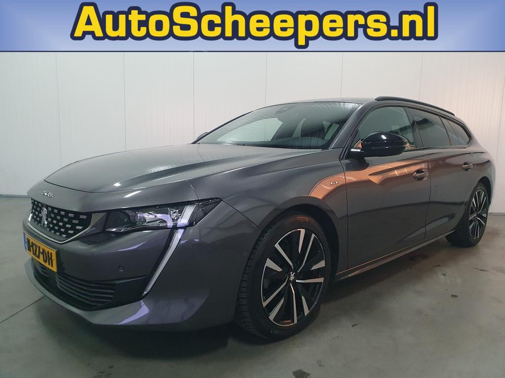Peugeot 508 SW 1.2 PureTech GT PDC/CARPLAY/NAVI/CRUISE/AIRCO, Auto's, 745 kg, Gebruikt, 1199 cc, Leder en Stof