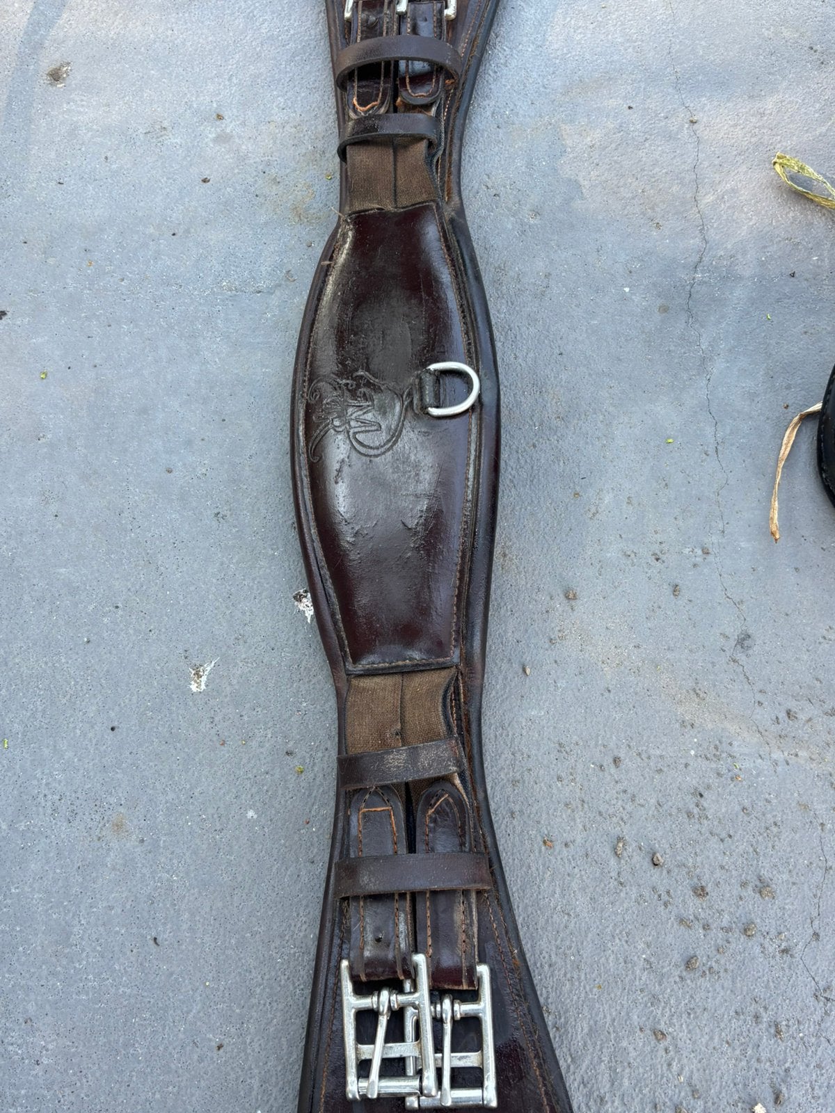 Lederen bruine Dressuursingel Mac rider 60 cm, Dieren en Toebehoren, Paarden en Pony's | Hoofdstellen en Tuigage, Ophalen of Verzenden