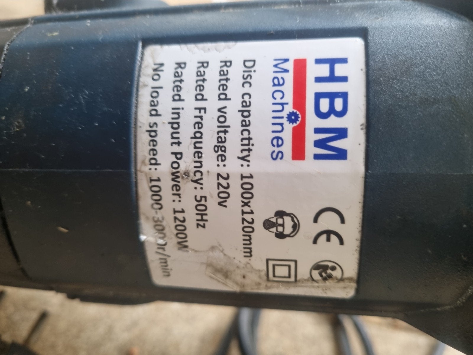 HBM Machines Schuurmachine 1200W - Gebruikt, Ophalen, Gebruikt, 1200 watt of meer, Overige typen