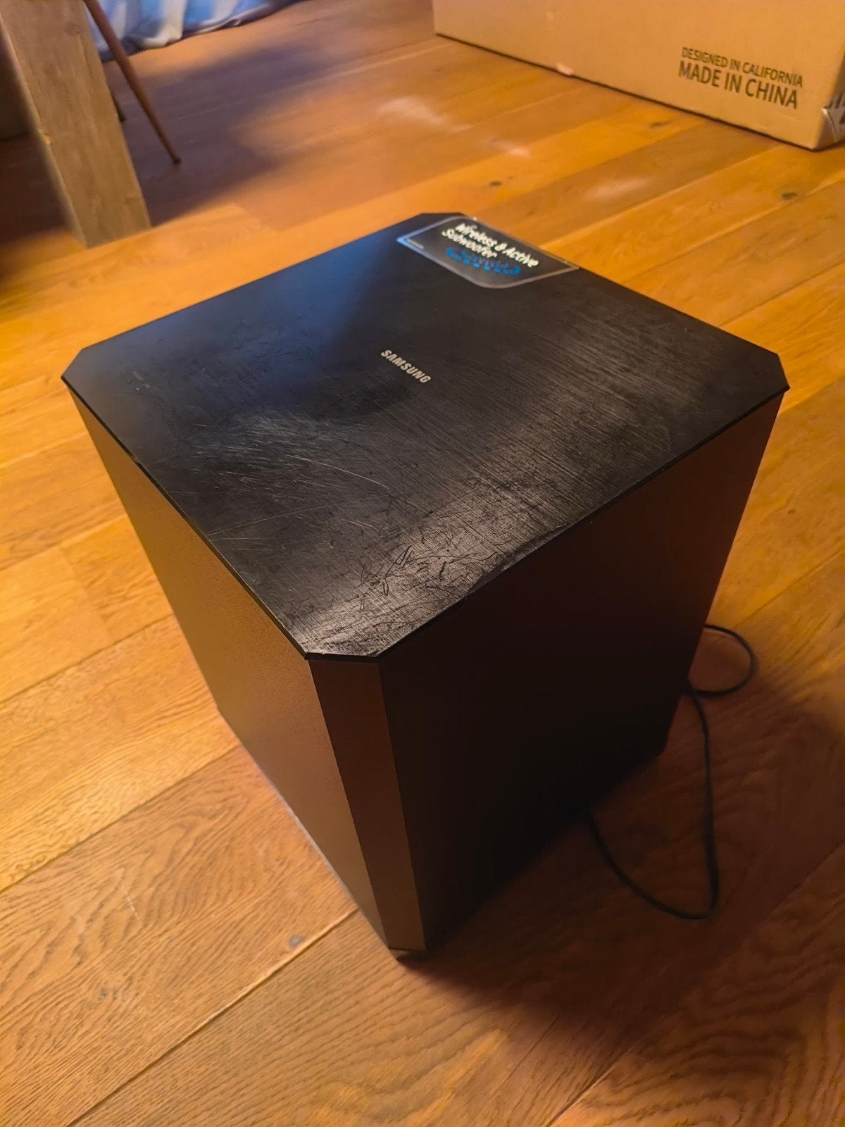 Samsung PS-WH750 Draadloze Actieve Subwoofer, Gebruikt, Subwoofer, Ophalen of Verzenden, Geschikt voor surround/home cinema