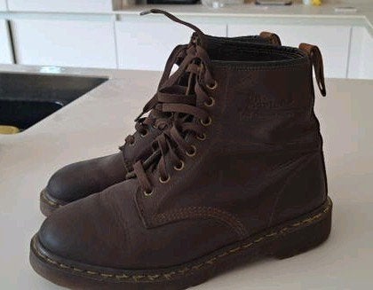 Dr. Martens bruine leren laarzen - Maat 42, Kleding | Dames, Bruin, Ophalen of Verzenden, Dr. Martens, Zo goed als nieuw