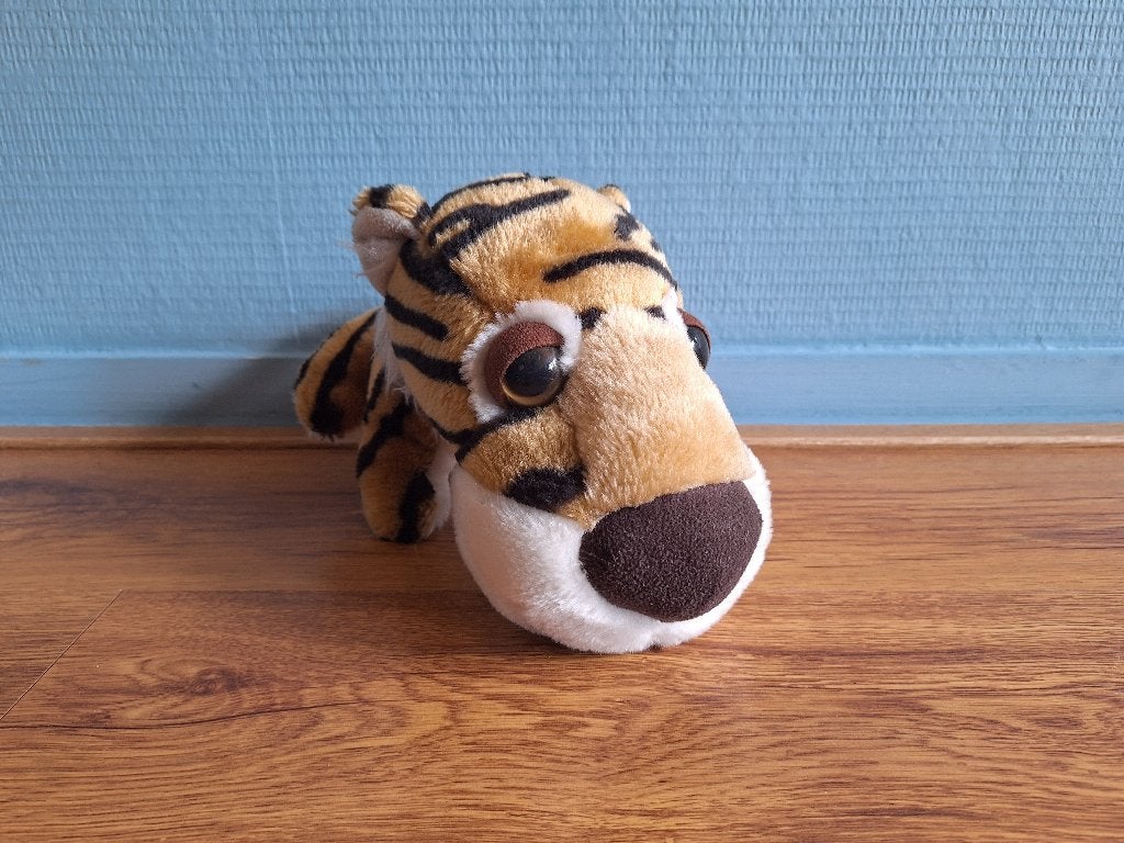 Knuffeltijger uit de ‘Big Headz’ serie, Overige karakters, Ophalen of Verzenden, Zo goed als nieuw, Middelgroot (20 tot 80 cm)