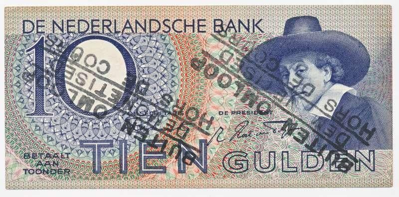 Nederland 10 Gulden 1943 Staalmeester Buiten omloop gesteld, Postzegels en Munten, Bankbiljetten | Nederland, Ophalen of Verzenden