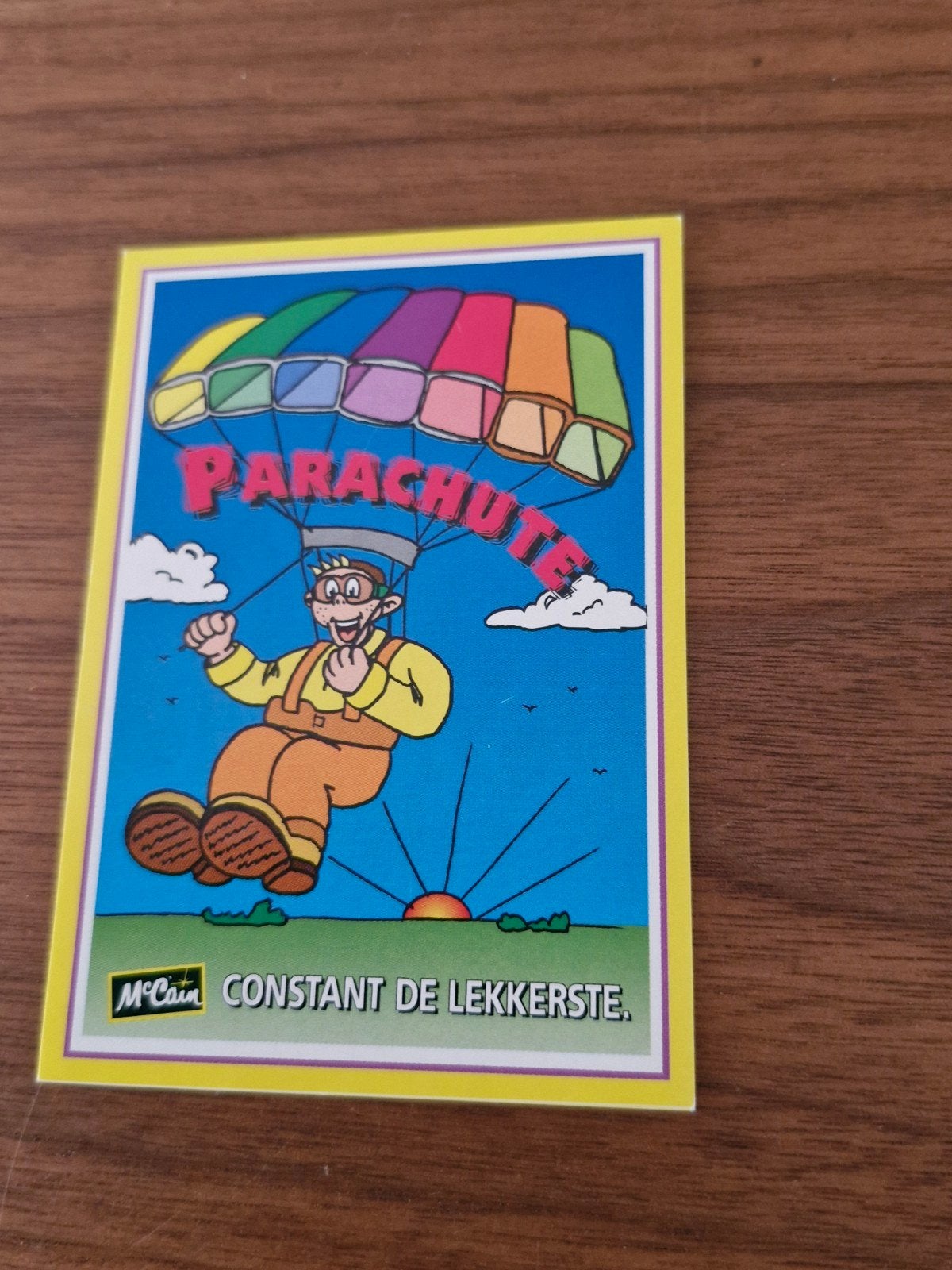 11010 McCain Parachute Sticker - Constant de Lekkerste, Ophalen of Verzenden, Nieuw, Merk