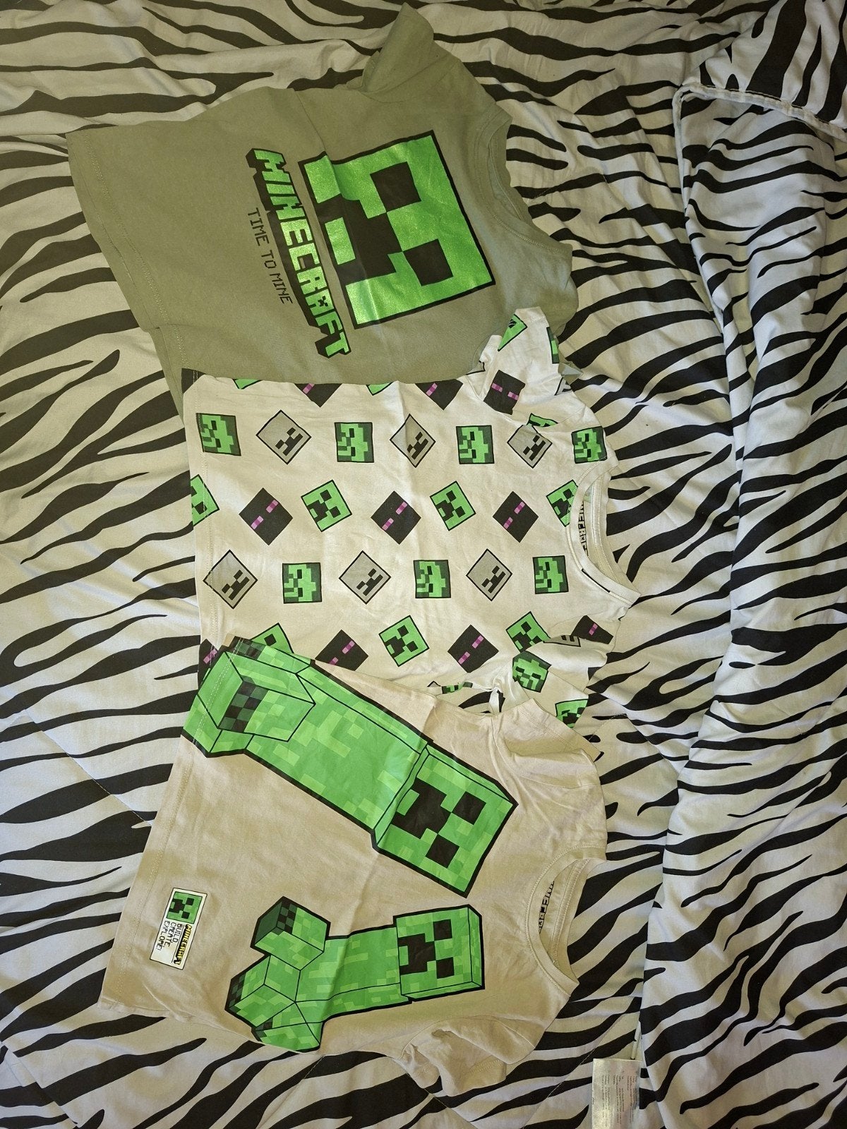 Minecraft shirts, Ophalen of Verzenden, H&M, Jongen, Shirt of Longsleeve