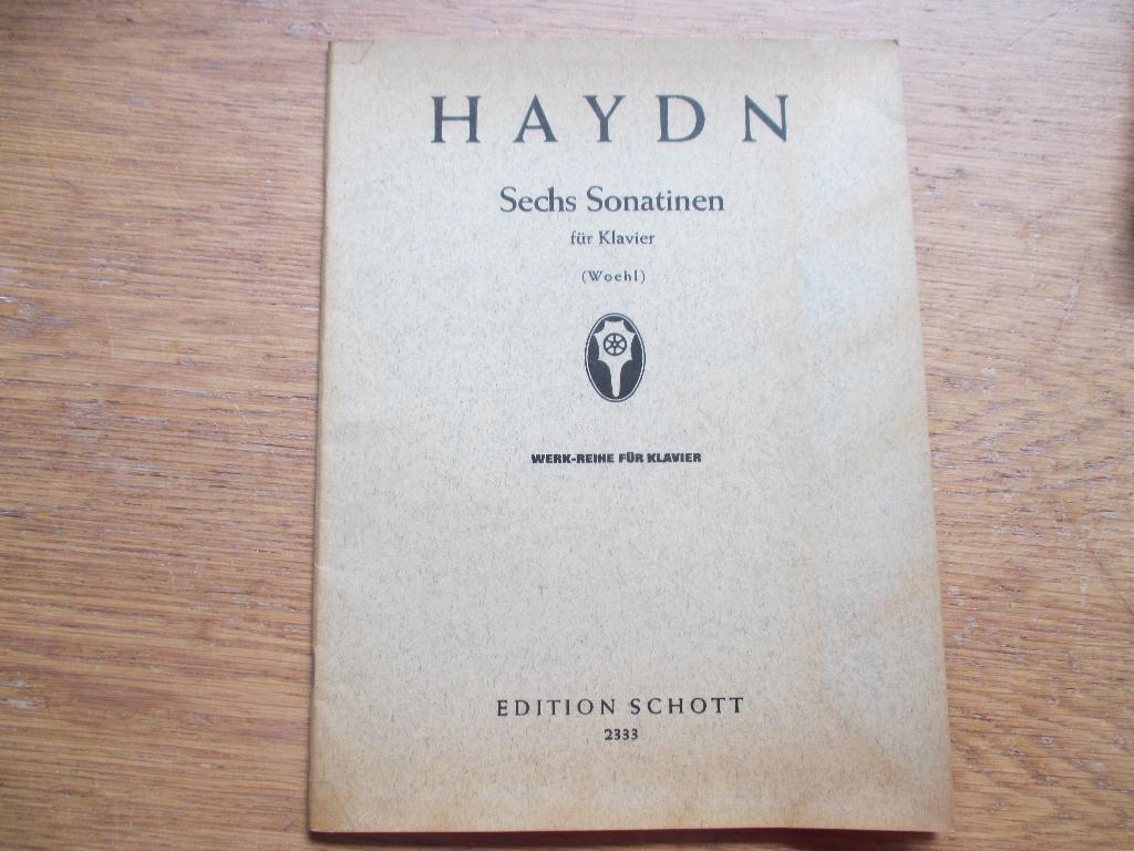 Haydn - sechs sonatinen - voor piano, Muziek en Instrumenten, Bladmuziek, Gebruikt, Klassiek, Ophalen of Verzenden, Artiest of Componist