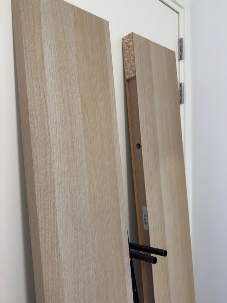 Ikea Lack plank (2x) - Eikenpatroon 190cm breed, Ophalen of Verzenden, Gebruikt