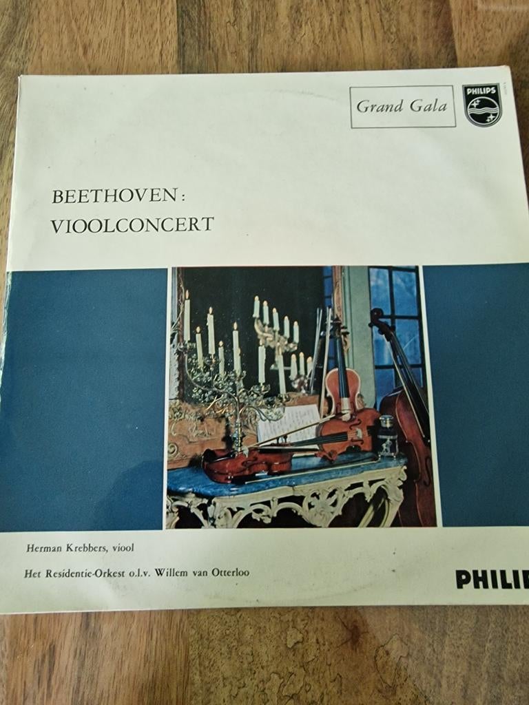 Beethoven: Vioolconcert - Herman Krebbers (Philips Grand Gal, Ophalen of Verzenden