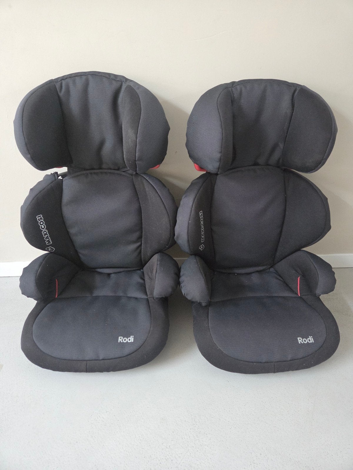 2 Maxi-Cosi Rodi stoelverhogers met rugleuning, Ophalen, Autogordel, 15 t/m 36 kg, Zijbescherming