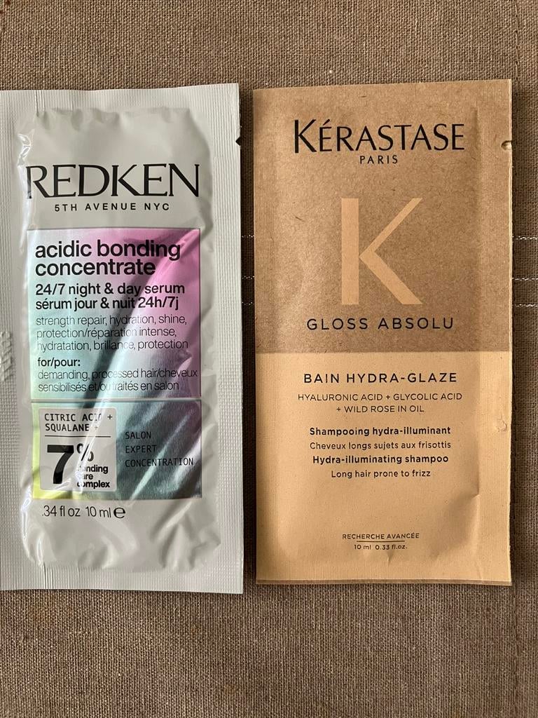 redken acidic bonding concentrate en Kérastase Gloss Absolu, Ophalen of Verzenden, Nieuw, Gehele gezicht