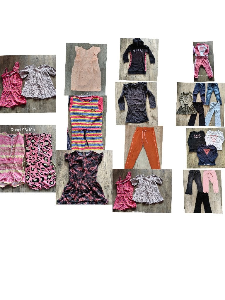 Meisjeskledingpakket maat 98/104 en enkele maat 110, Kinderen en Baby's, Kinderkleding | Maat 98, Ophalen, Gebruikt, Meisje, Overige typen