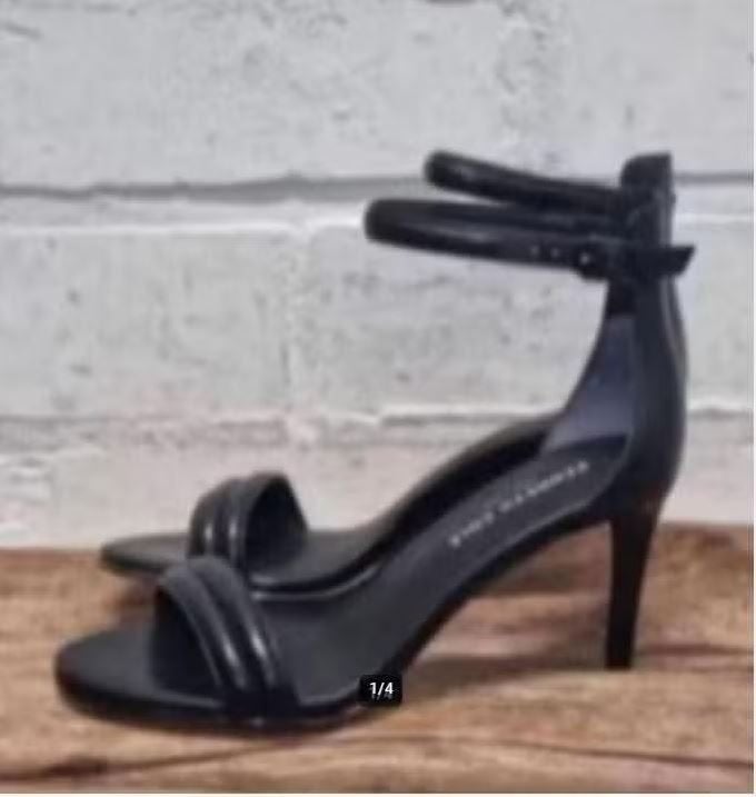 Kenneth Cole - Prachtige leren sandalen maat 38 - Nieuw €150, Kleding | Dames, Schoenen, Verzenden, Zwart, Kenneth Cole, Nieuw