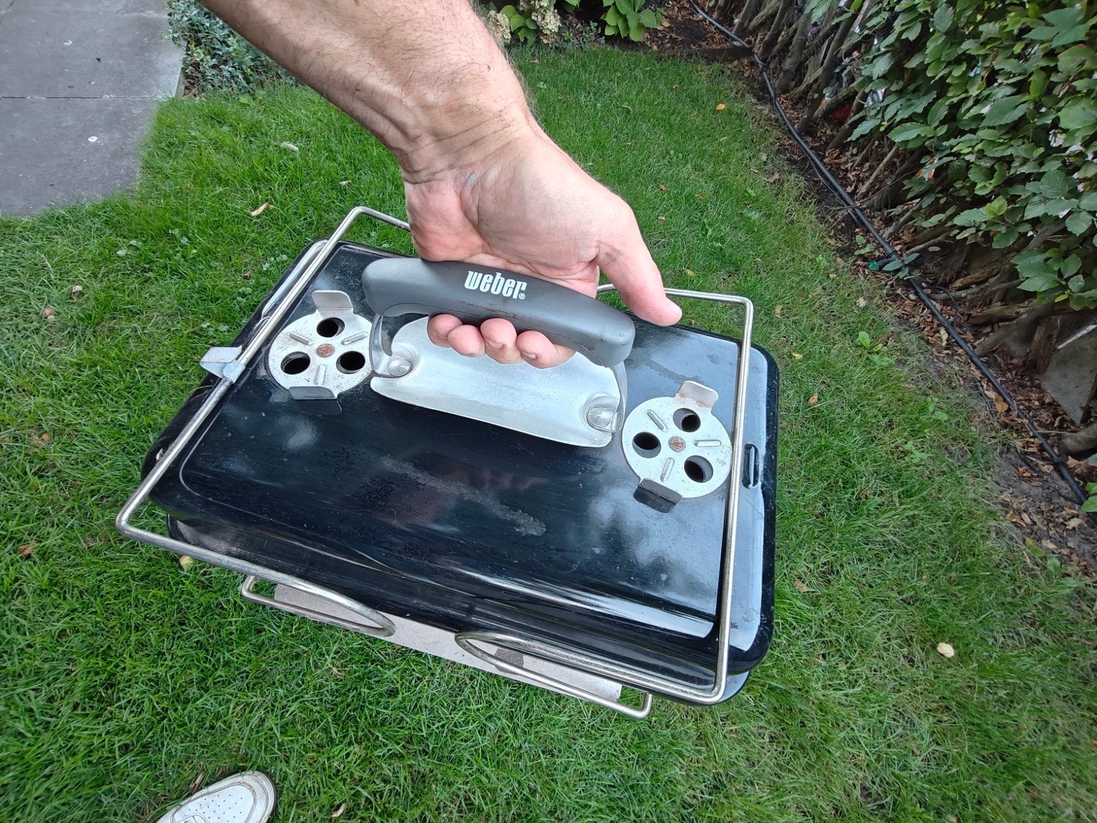 Mooie Weber draagbare barbecue, Ophalen of Verzenden, Zo goed als nieuw, Weber Travel BBQ
