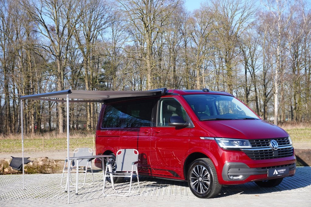 Volkswagen California Ocean T6.1 Edition 204pk Trekhaak Alca, Caravans en Kamperen, Campers, Automaat, Volkswagen, Bedrijf, Diesel